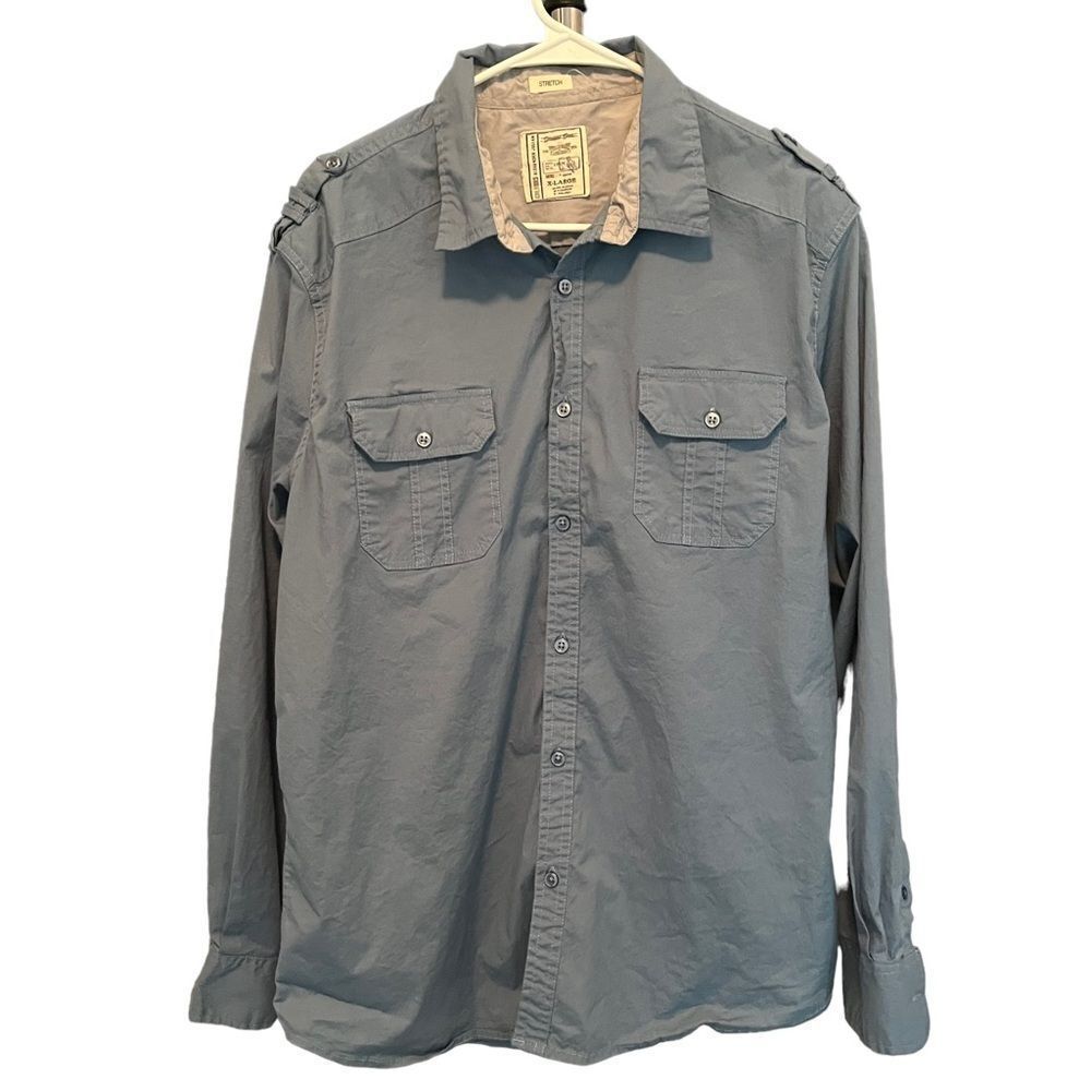 Colours by Alexander Julian Mens XL button down shirt blue​​​